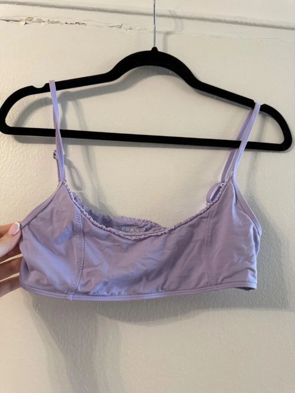 Frankie's Bikinis light purple bikini set top M medium bottom L large